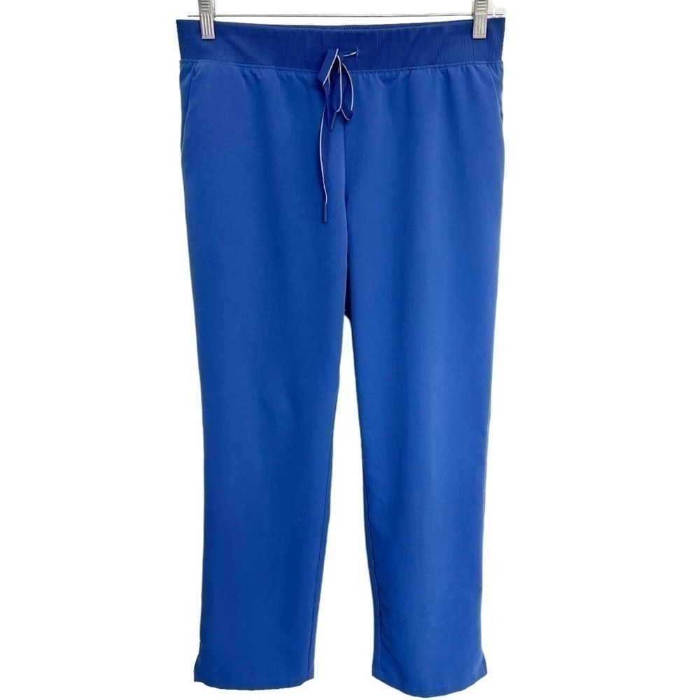 🌸 Jaanuu women’s scrub pants size M petite high waist blue